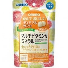 Orihiro MultiVItamin & Mineral Chewable 120 pcs pack