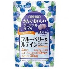 Orihiro Blueberry & Lutein chewable 120 pcs pack