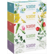 Crecia Scottle Flowerbox tissue 250 pcs 5 packs